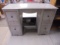 Antique Destressed Painted 4 Drawer Knee Hole Desk
