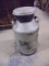 Antique Steel Milk Can w/ Lid