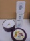Group of 3 Stemless Wine Glasses & 6 Cheese Plates