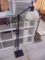 Like New Metal Glass Shade Adjustable Floor Lamp