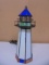 Stained Glass Lighted Lighthouse