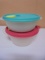 Tupperware 2.5 Cups & 3.5 Cups Bowls w/ Lids