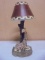 Metal Shade Giraffe Candle Lamp