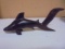 Carved Wood Shark Figure