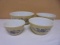 4pc Set of Vintage Pyrex Homestead Mixing Bowls