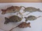 Group of 5 Vintage Pottery Fish