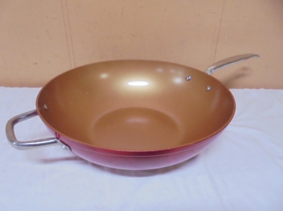 Simply Ming 12in Copper Non-Stick Wok Pan