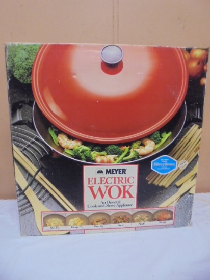 Meyer Silverstone Lined Electric Wok