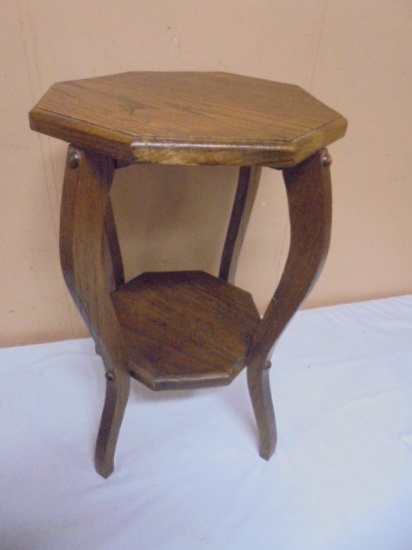 Vintage Solid Oak Stand