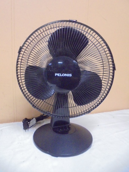 Pelonis 3 Speed/12in Oscillating Table Fan