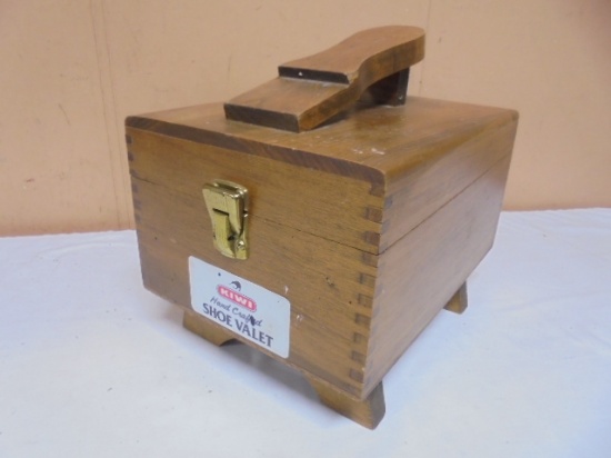 Kiwi Crafted Shoe Valet Shoe Shine Box w/ Supplies