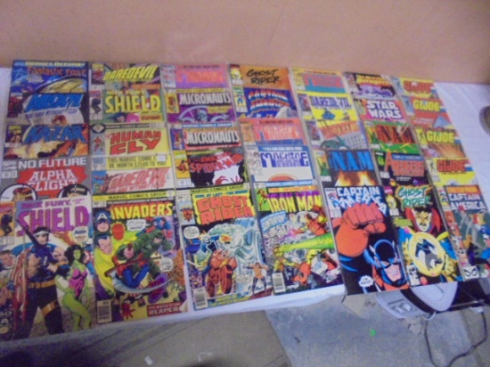 Large Group of Marvel Comic Books