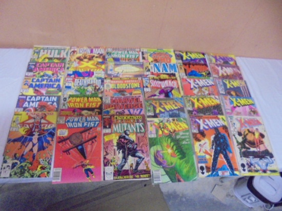Large Group of Marvel Comic Books