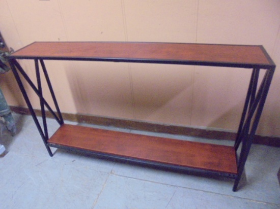 Metal & Wood Sofa Table