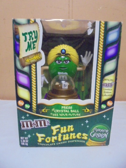 Madame Green Fun Fortunes M&M Dispenser