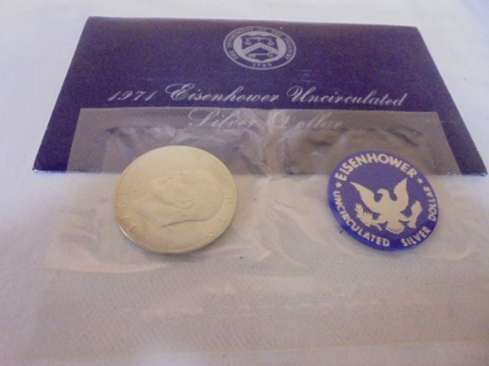 1971 Eisenhower Uncirculated Silver Dollar