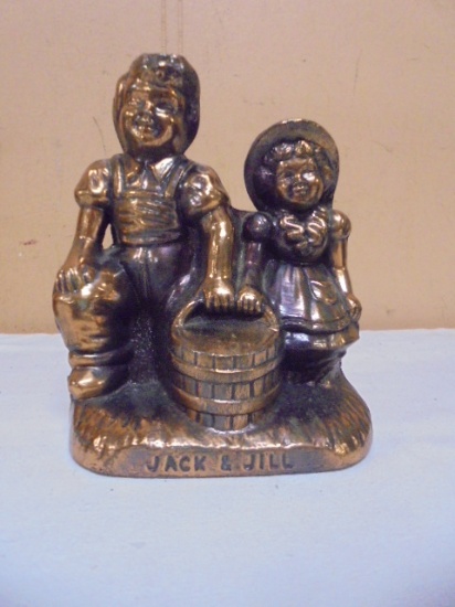 Vintage Metal Jack & Jill Bank