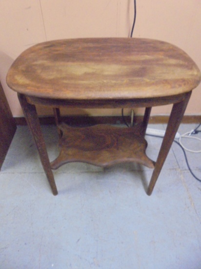 Antique Quarter Sawn Oak Side Table