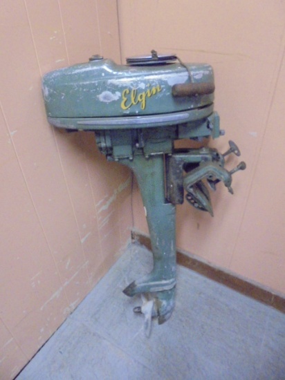 Antique Elgin Outboard Boat Motor