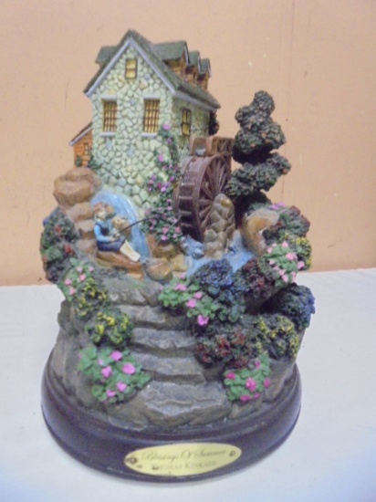 Thomas Kinkade "Blessings of Summer" Musical Water Fountain