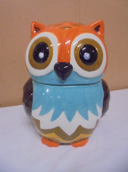 Beautiful Ceramic Owl Cookie Jar