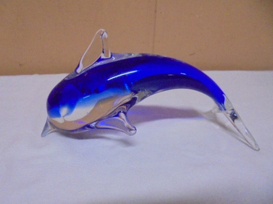 Beautiful Art Glass Dolphin