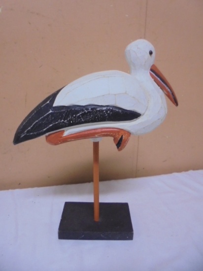 Wooden Shorebird Décor Piece