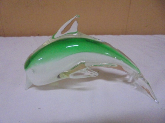 Beautiful Art Glass Dolphin