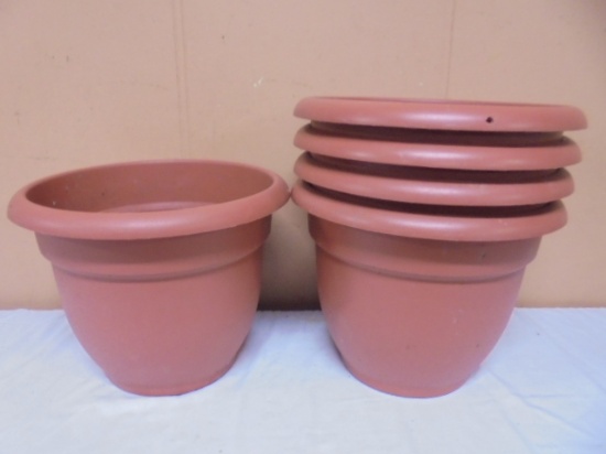 Group of 5 Composite Planters