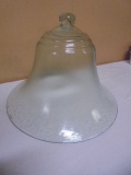 Large Vintage Hand Blown Glass Bell Shaped Garden Cloche