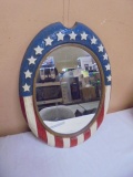 Vintage American Flag Wall Mirror