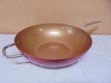 Simply Ming 12in Copper Non-Stick Wok Pan