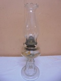 Vintage Glass Oil Lamp