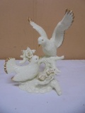 Beautiful Porcelain Formalities By Baum Bros Dove Figurine