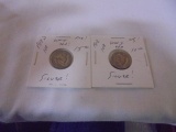 1912 D Mint & 1912 Silver Barber Dimes