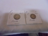 1935 D Mint & 1936 Silver Mercury Dimes