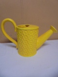 Yellow Ceramic Watering Can