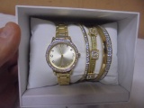 Ladies Watch & Bracelet Set