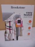 Brookstone Cozy Heated Plush Throw