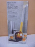 7pc Brookstone Pin High Golf Club Decanter Set