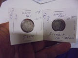 1911 D Mint & 1911 Silver Barber Dimes