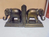 Set of Elephant Bookends