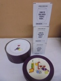 Group of 3 Stemless Wine Glasses & 6 Cheese Plates