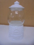 Ceramic & Glass Gumball Machine Candy/Cookie Jar