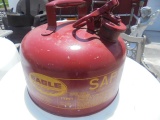 Eagle Steel 2 Gallon Gasoline Safety Can