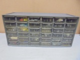36 Drawer Hardware Organizer Full of Assorted Hardware
