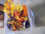 Large Tote Full of Assorted Fall Décor