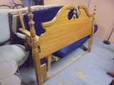 Beautiful Solid Oak Queen Size Headboard