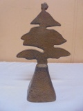 Cast Iron Pine Tree Hand Bell