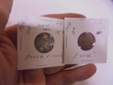 1914 D Mint & 1916 Silver Barber Dimes